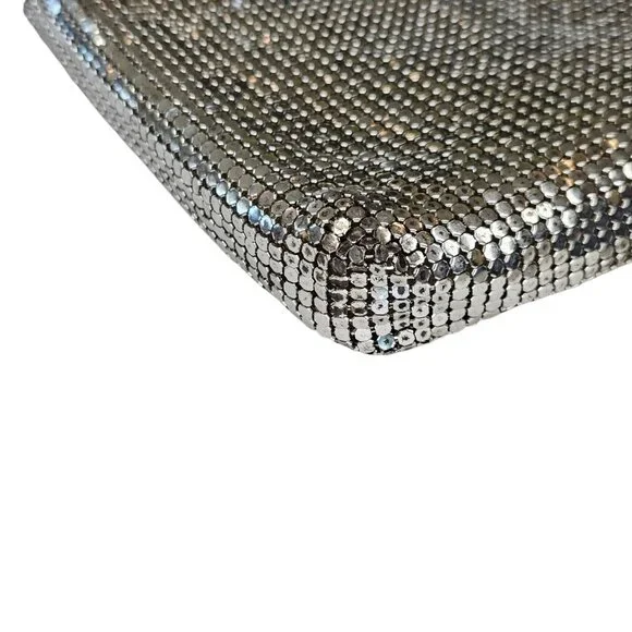 Vintage Oroton Germany Silver Purse Mesh‎ Evening Bag Metallic Mod MCM Cocktail - Picture 10 of 13